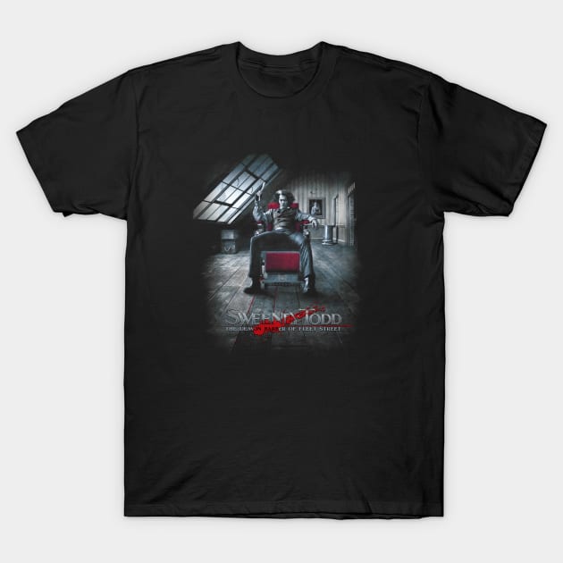 DEMON BARBER  SWEENEY TODD FILM MOVIE T-Shirt by Smithys